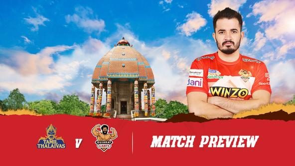 Gujarat Giants face Tamil Thalaivas in must-win clash to keep PKL playoffs hopes alive - watch live!